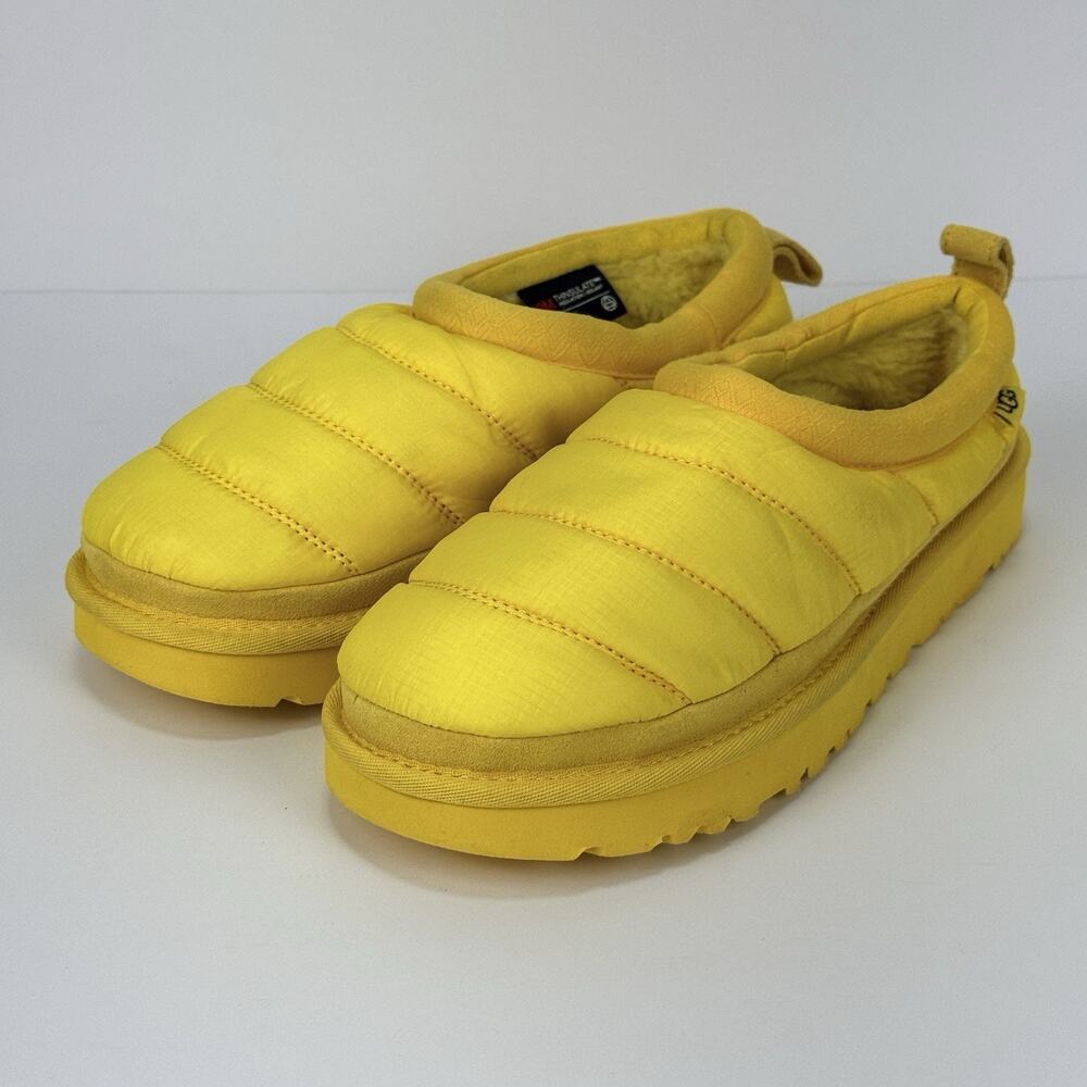 UGG TASMAN LTA CANARY POLYESTER PUFF SLIPPERS SHOE WOMEN US 7 NEW Without Box